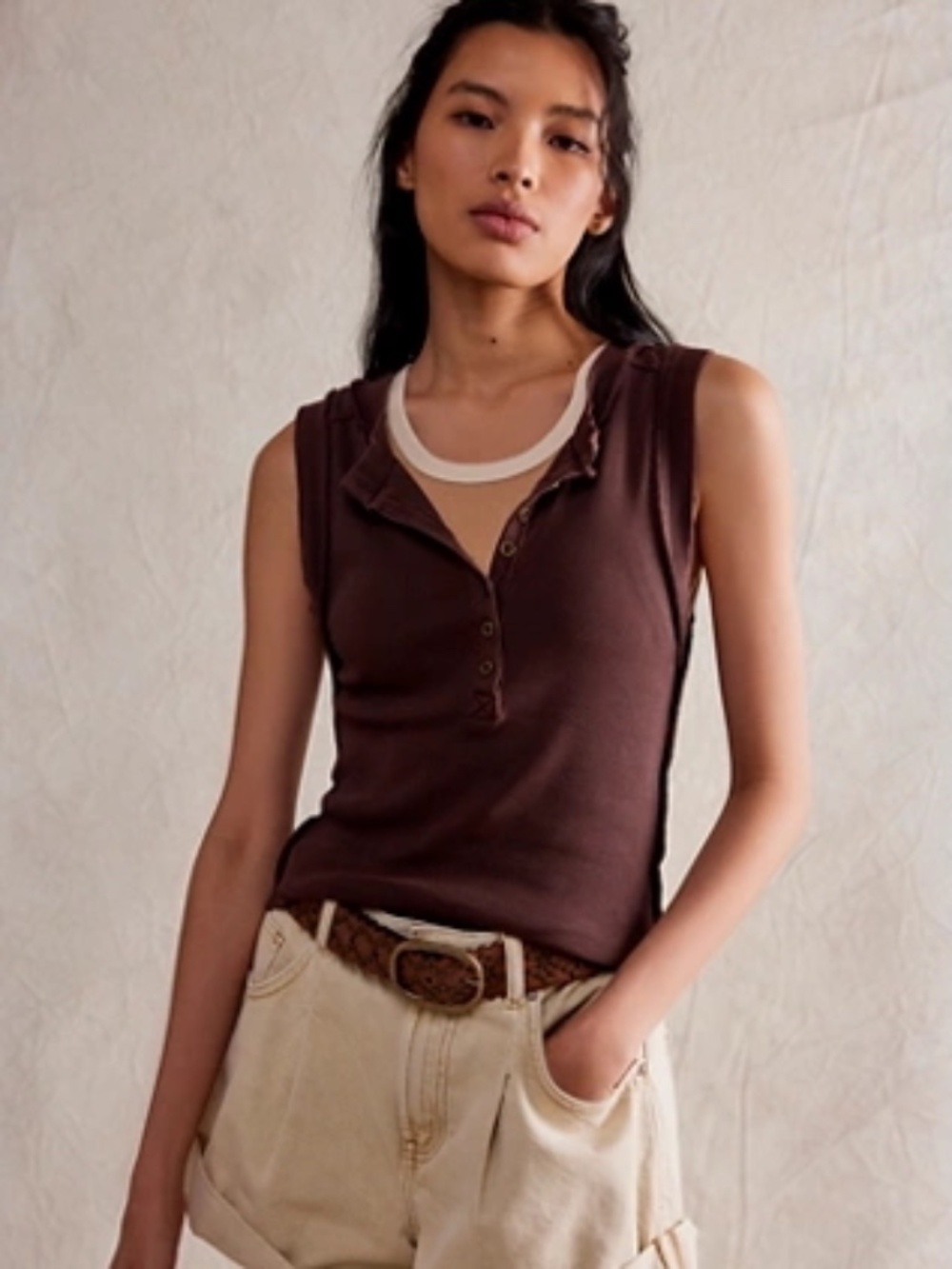 Free People We The Free Kate Henley Chocolate Fondant